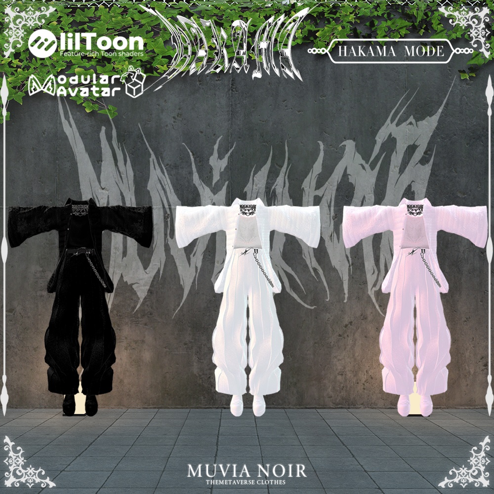 40%OFFセール❣【14アバター対応VRC想定衣装】♰袴モード♰