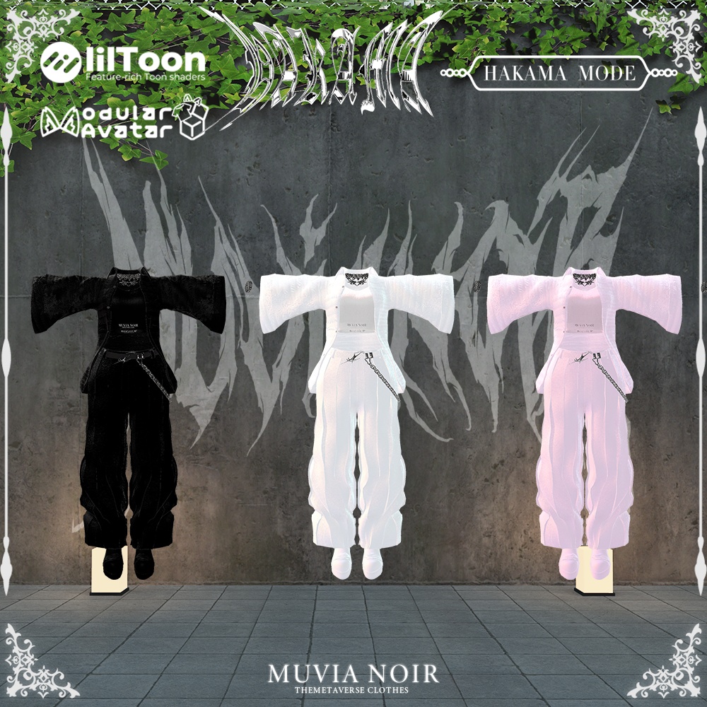 40%OFFセール❣【14アバター対応VRC想定衣装】♰袴モード♰