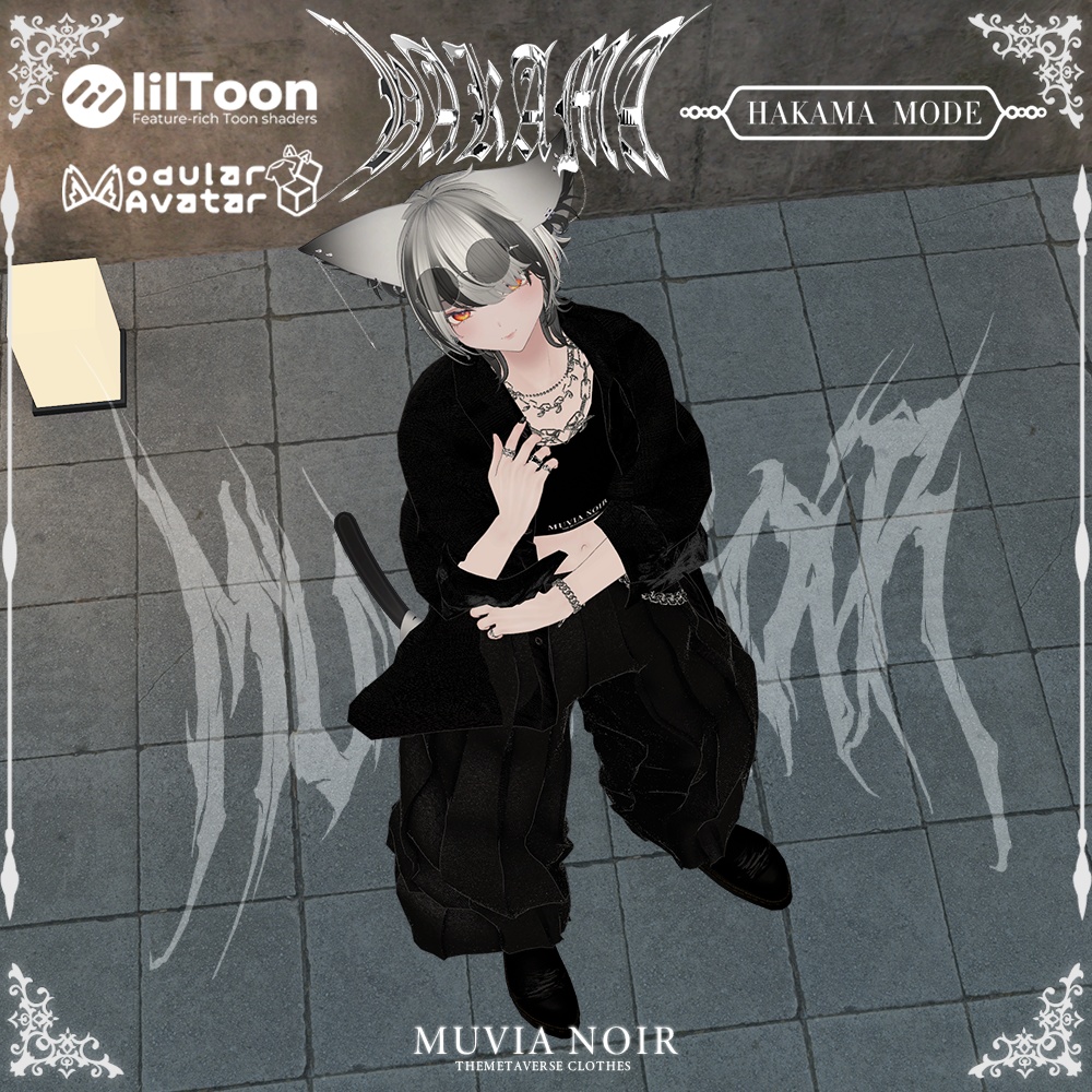 40%OFFセール❣【14アバター対応VRC想定衣装】♰袴モード♰