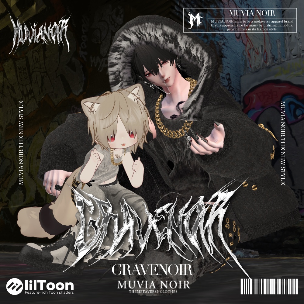 【10アバター対応VRC想定衣装】♰GRAVENOIR♰