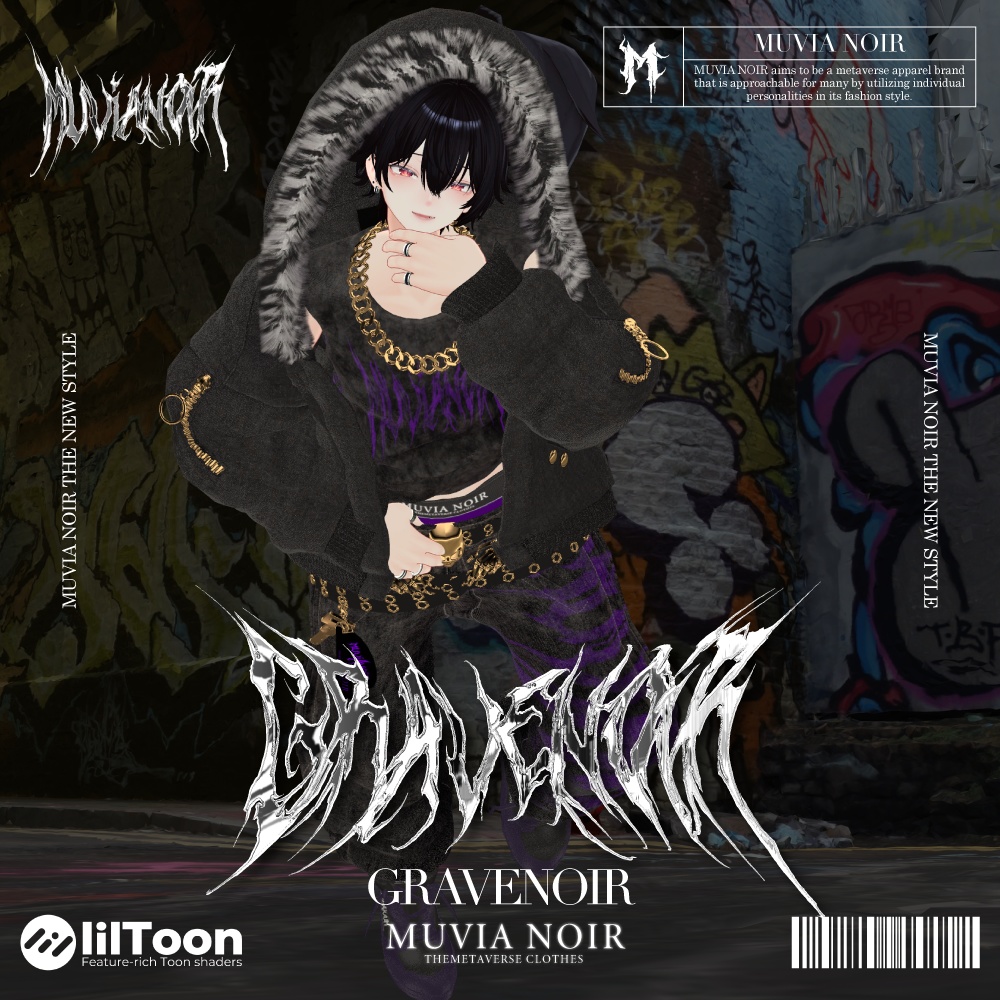 40%OFFセール❣【10アバター対応VRC想定衣装】♰GRAVENOIR♰