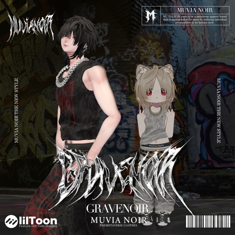 40%OFFセール❣【10アバター対応VRC想定衣装】♰GRAVENOIR♰