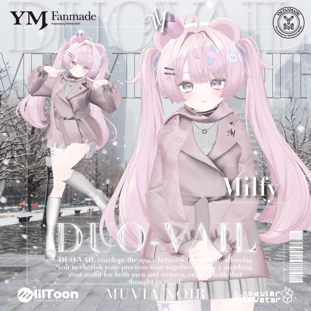 発売記念セール‼️【YMファンメイド】【19アバター対応】♰DUO-VAIL♰