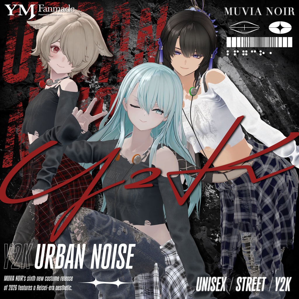発売記念セール‼【26アバター対応】【YMファンメイド】♰URBAN_NOISE♰