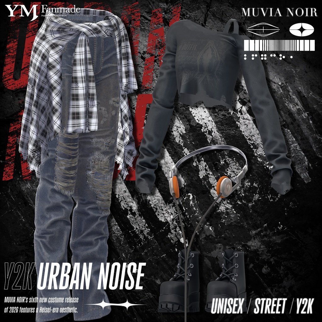発売記念セール‼【26アバター対応】【YMファンメイド】♰URBAN_NOISE♰