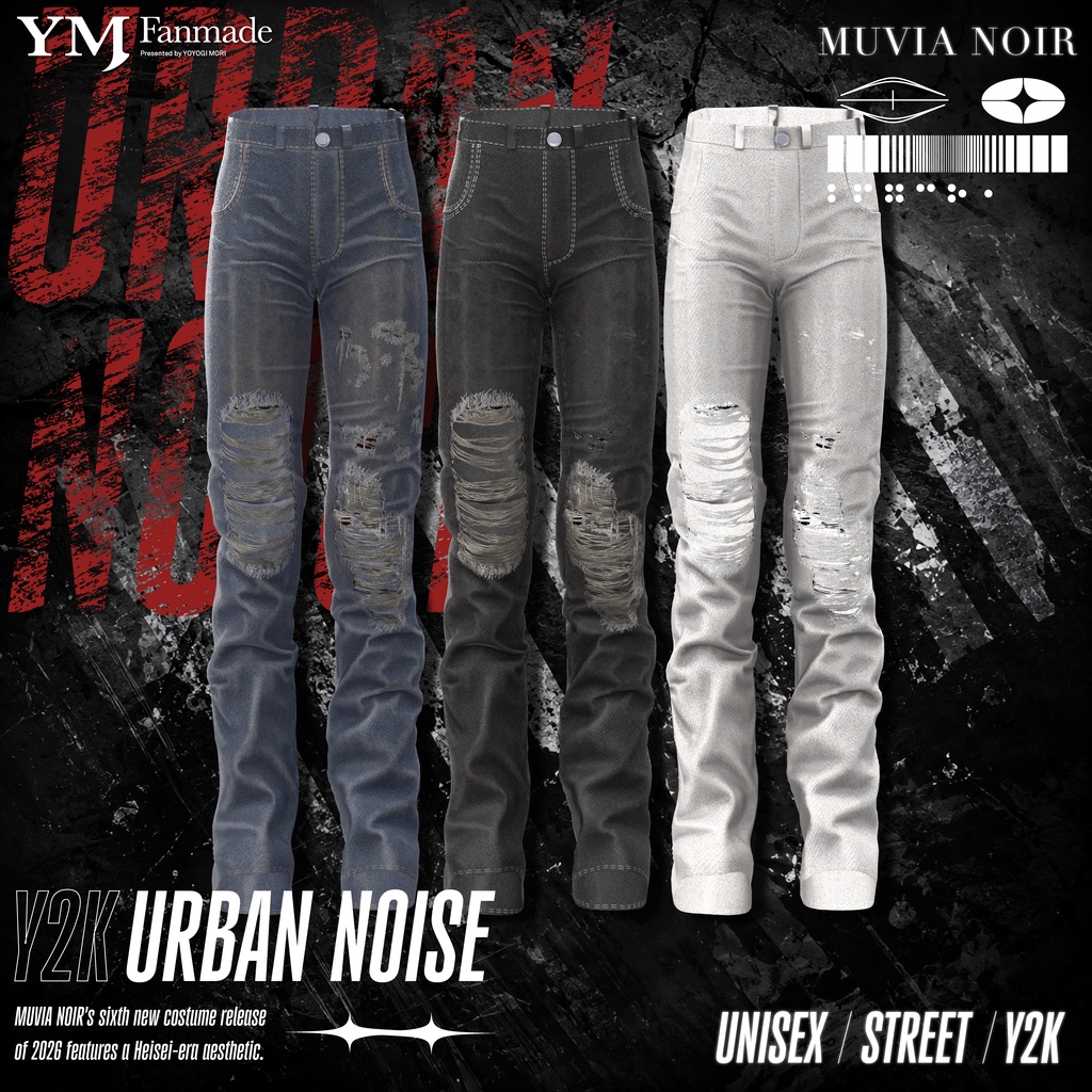 発売記念セール‼【26アバター対応】【YMファンメイド】♰URBAN_NOISE♰