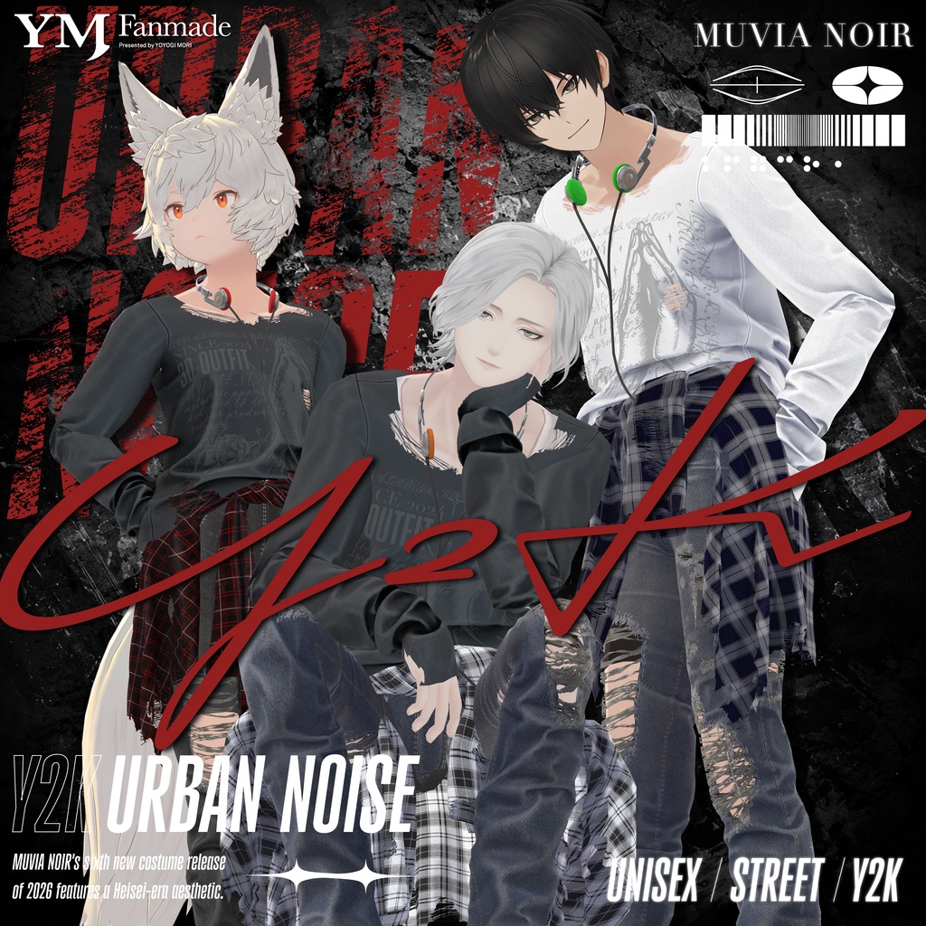 発売記念セール‼【26アバター対応】【YMファンメイド】♰URBAN_NOISE♰