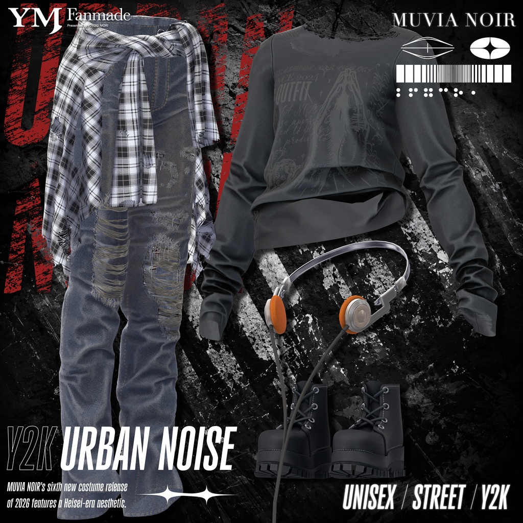 発売記念セール‼【26アバター対応】【YMファンメイド】♰URBAN_NOISE♰