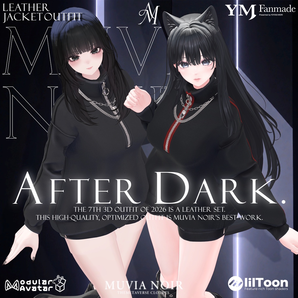 ✨発売記念セール✨【32アバター対応】【YMファンメイド】♰AFTER_DARK♰