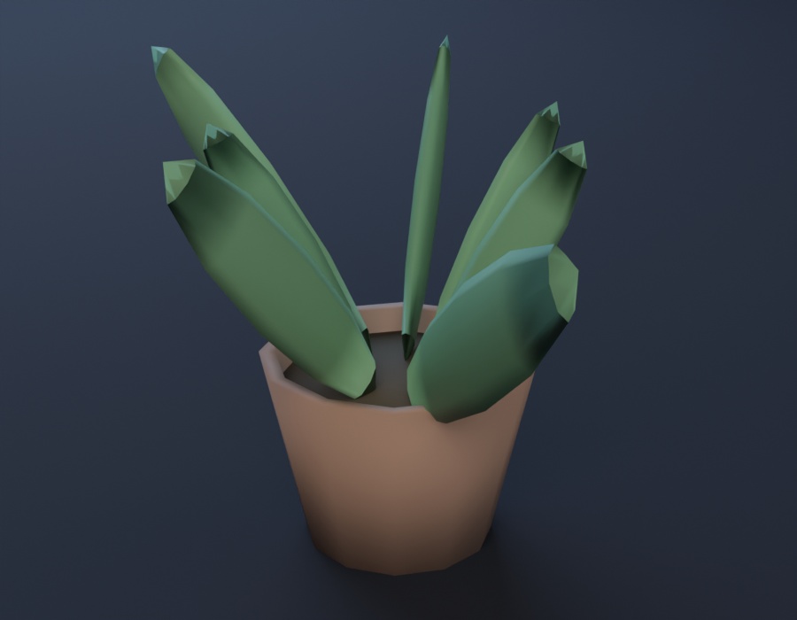 ローポリ3D小物 5点セット 夜の書斎/VRChat Blender Unity 対応 GLB FBX/机 ランプ 本 デスク周り 家具/低ポリ ローポリゴン 商用利用可