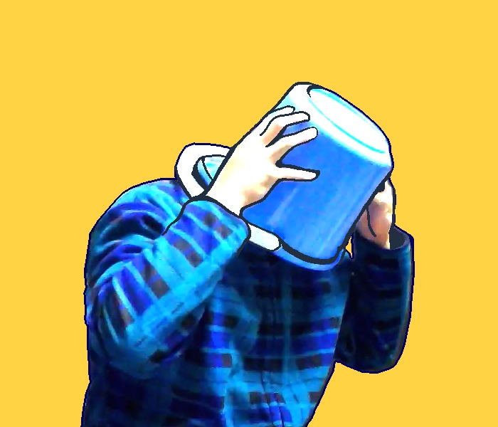 のりしげ頭抱えバッジ