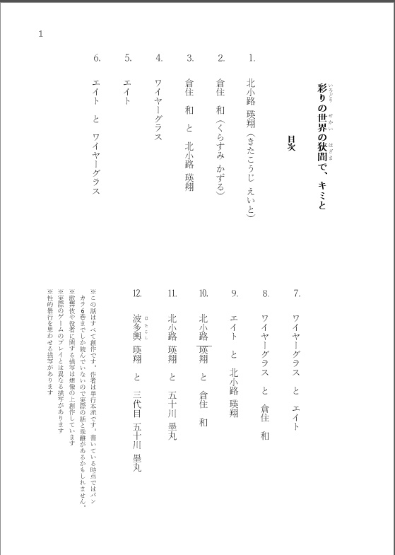 彩りの世界の狭間で、キミと