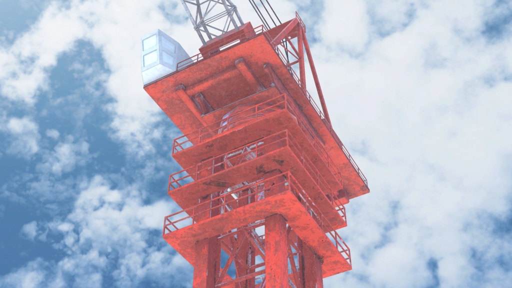 【VRChatワールド想定】タワークレーン [Tower Crane] - Lynxs works. - BOOTH