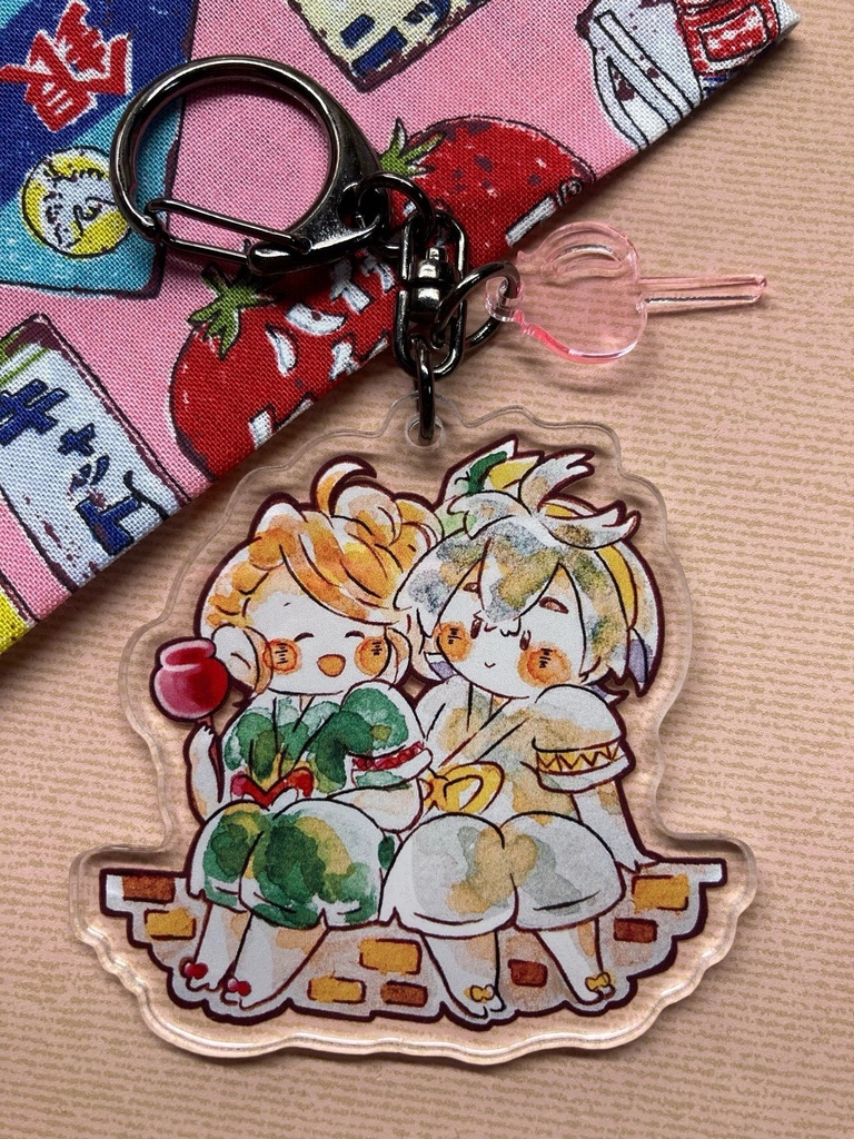 スグアオ水彩アクキー