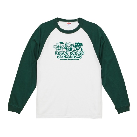 ハニオペ ラグラン ロングスリーブ Tシャツ<M/L>