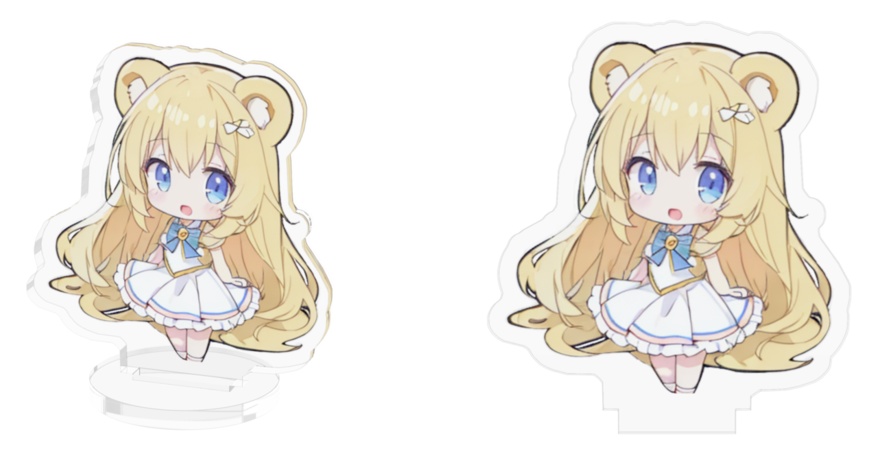【L券】アクリルスタンド白リボンのみのり