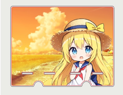 【L券】夏の思い出は蜂蜜のようなスマホスタンド