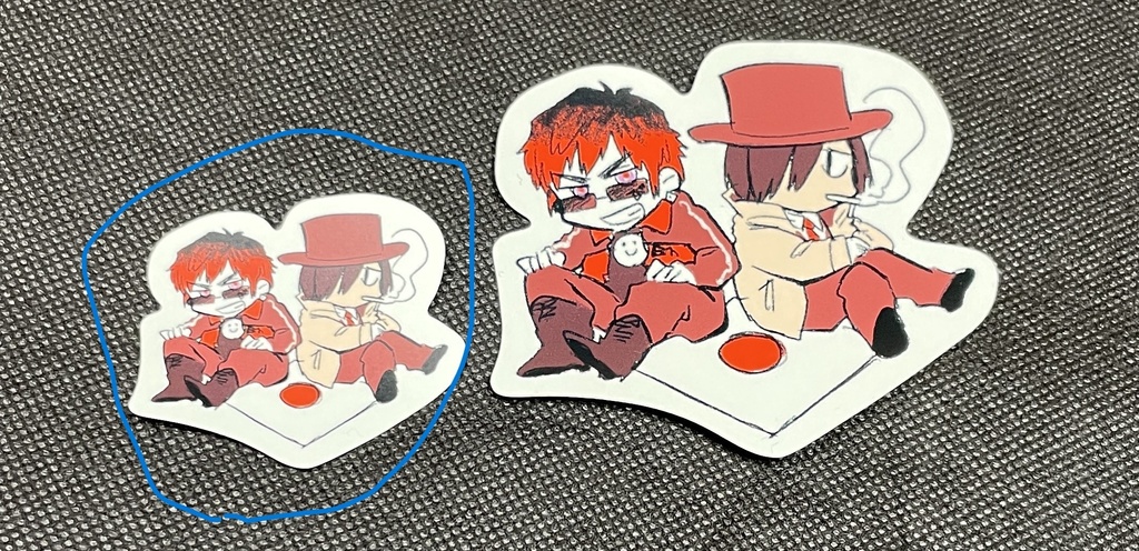 『天開・ホームズのボードゲーム黙示録』ゆる天ホムステッカー(小)