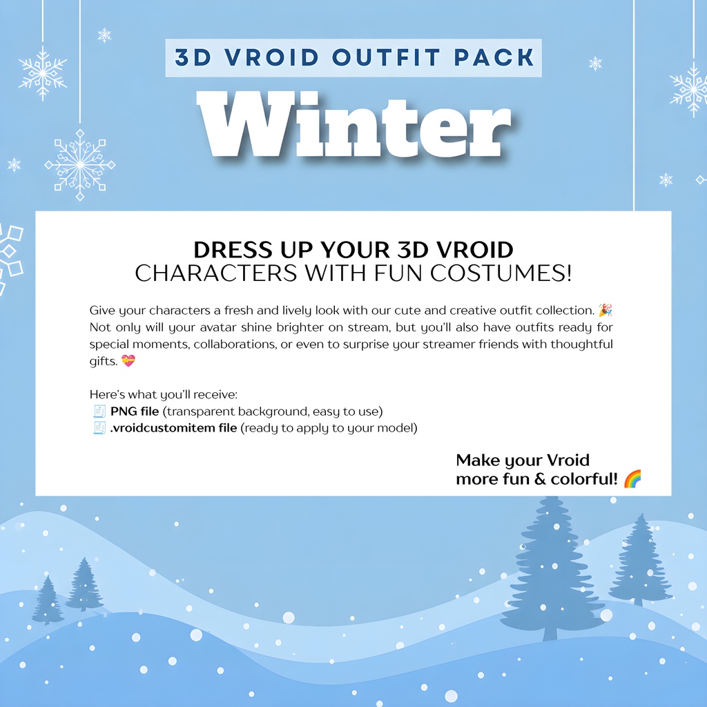 Clothes Clothing Knit Casual Vroid Winter Outfit Pack | Pastel VTuber Fashion, 3D Anime Avatar