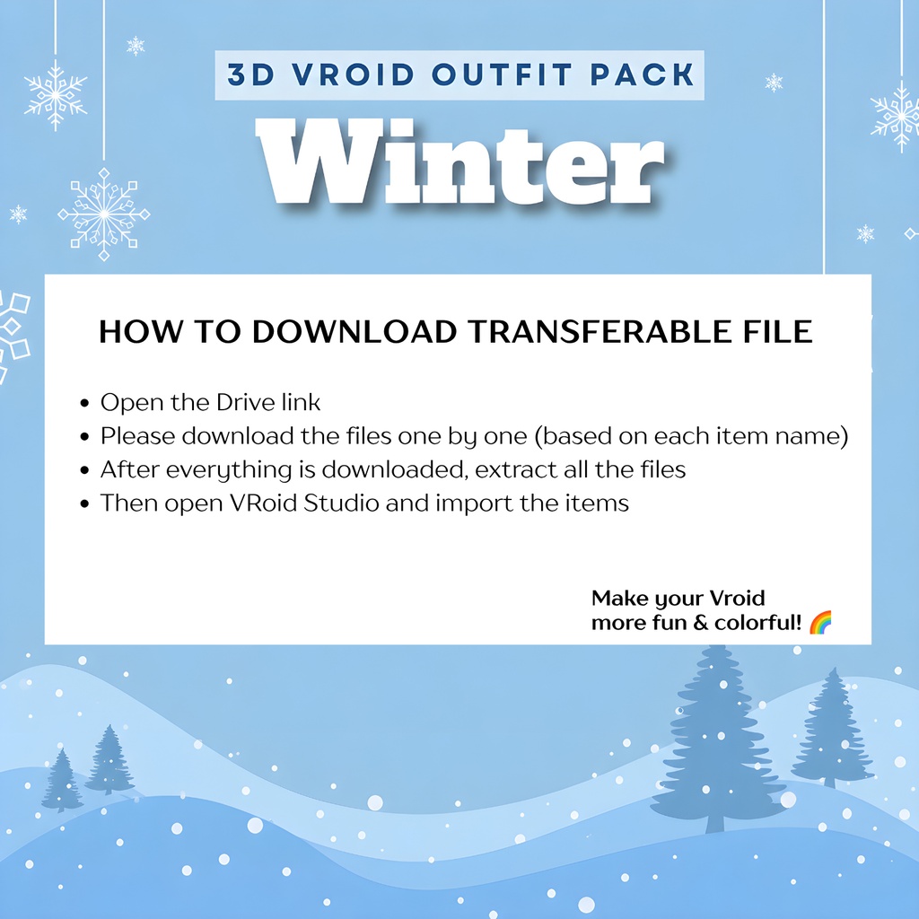 Clothes Clothing Knit Casual Vroid Winter Outfit Pack | Pastel VTuber Fashion, 3D Anime Avatar