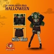 VRoid ストリートウェア・ハロウィン衣装パック | ゴシックVTuberファッション