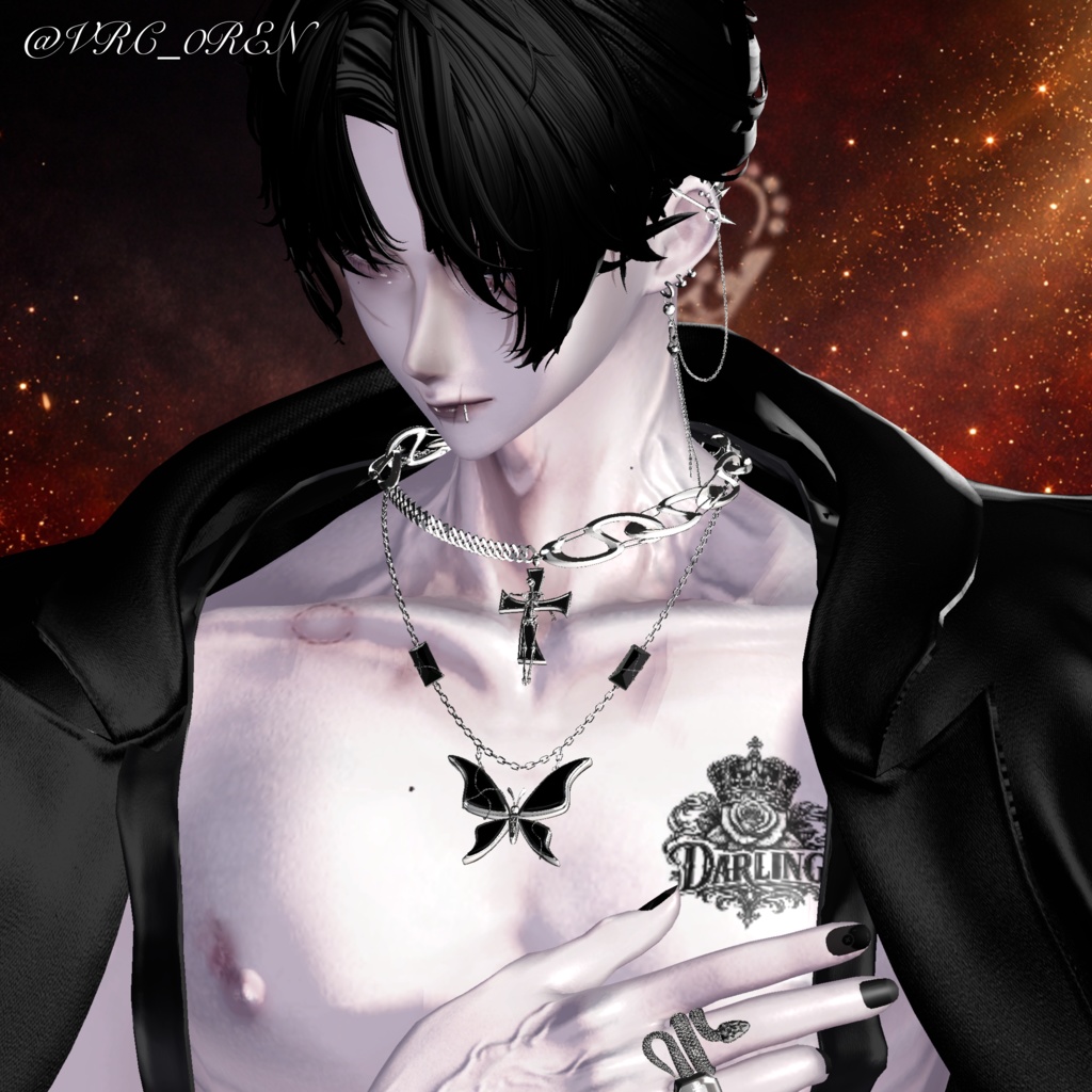 【VRC】ROSECROWN Tatoo Decal