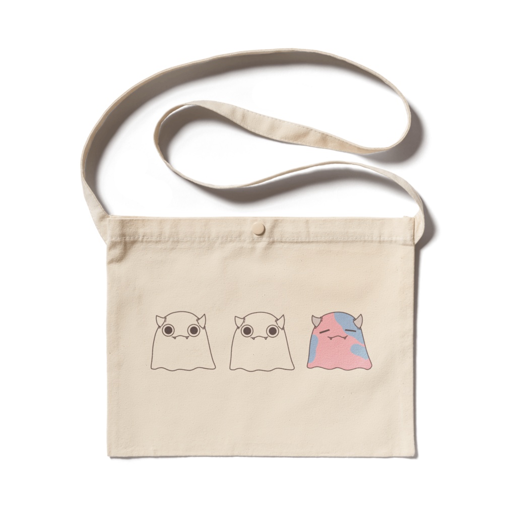 へんてこサコッシュ（ゆるっとベージュ）