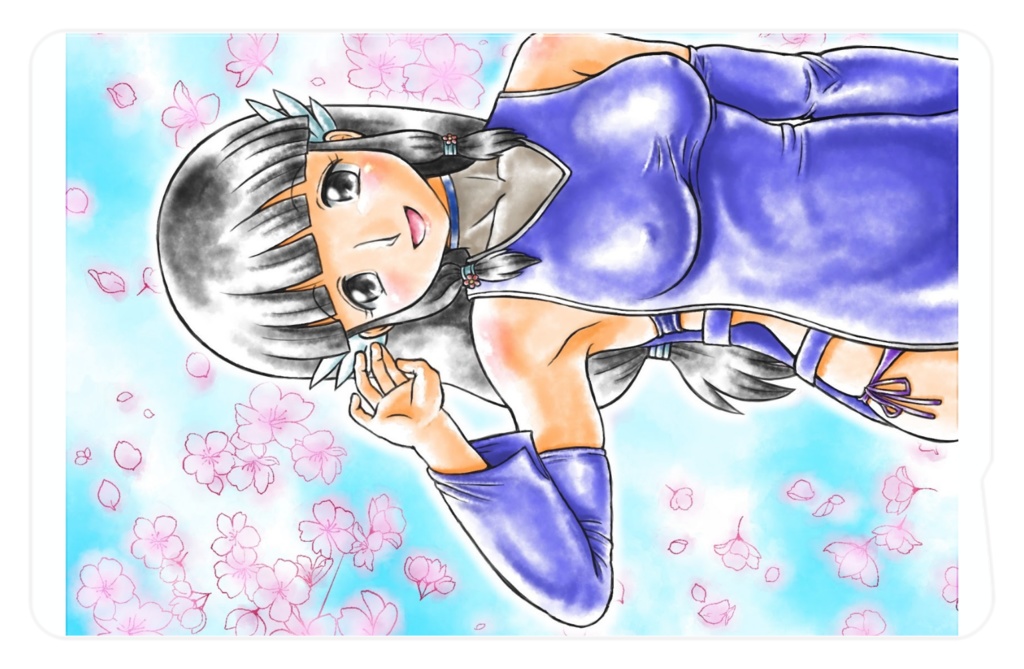 桜華 立ち絵 ICカードステッカー