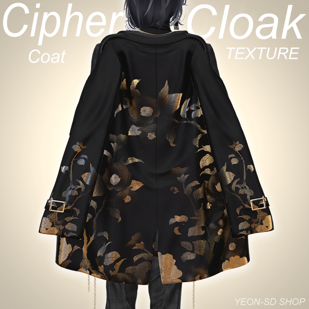 Cipher Cloak [Coat TEXTURE 4type_ONLY] By Mirène Line