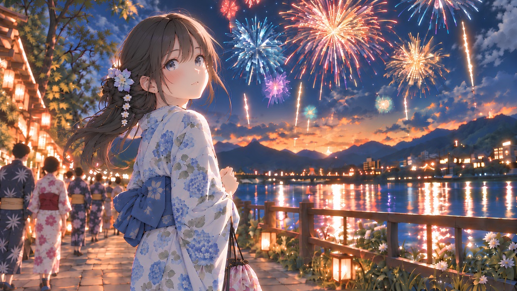 「最後の花火を、まだ見ていたかった」｜PC用壁紙（無料）