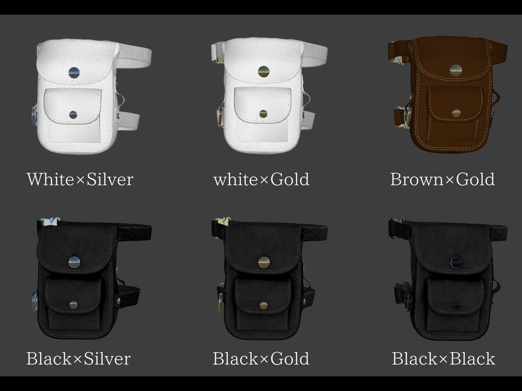 【Manuka専用】High-End Leather Leg Bag (6 Variations)