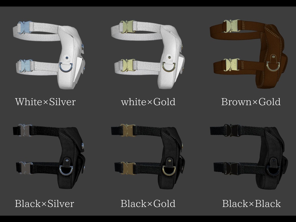 【Manuka専用】High-End Leather Leg Bag (6 Variations)