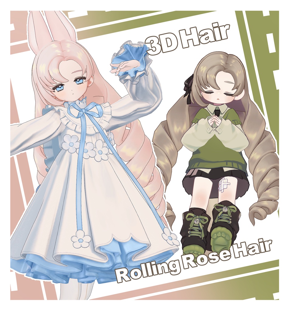 【Fyuett / Kipfel】 Rolling Rose Hair