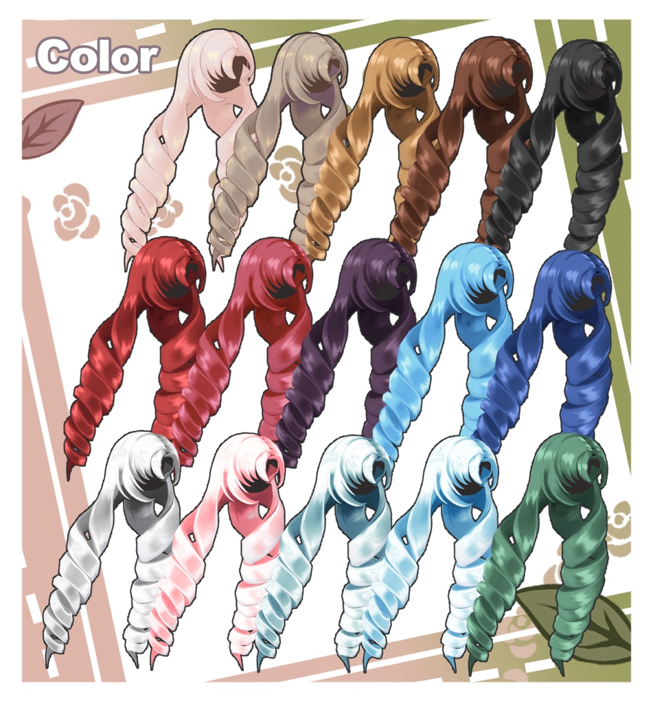 【Kipfel/Fyuett】 Rolling Rose Hair