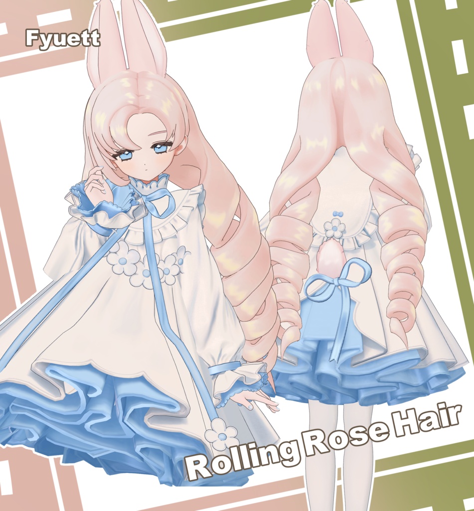 【Fyuett / Kipfel】 Rolling Rose Hair
