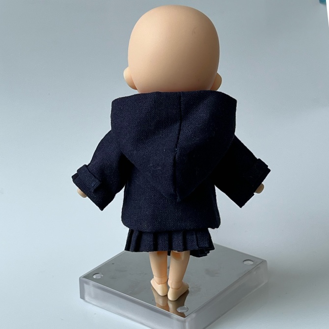 ねんどろいど　制服　ダッフルコート　マフラー５点セット（紺）