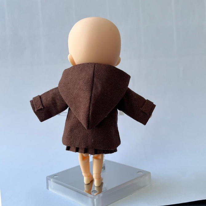 ねんどろいど　制服　ダッフルコート　マフラー５点セット（茶）