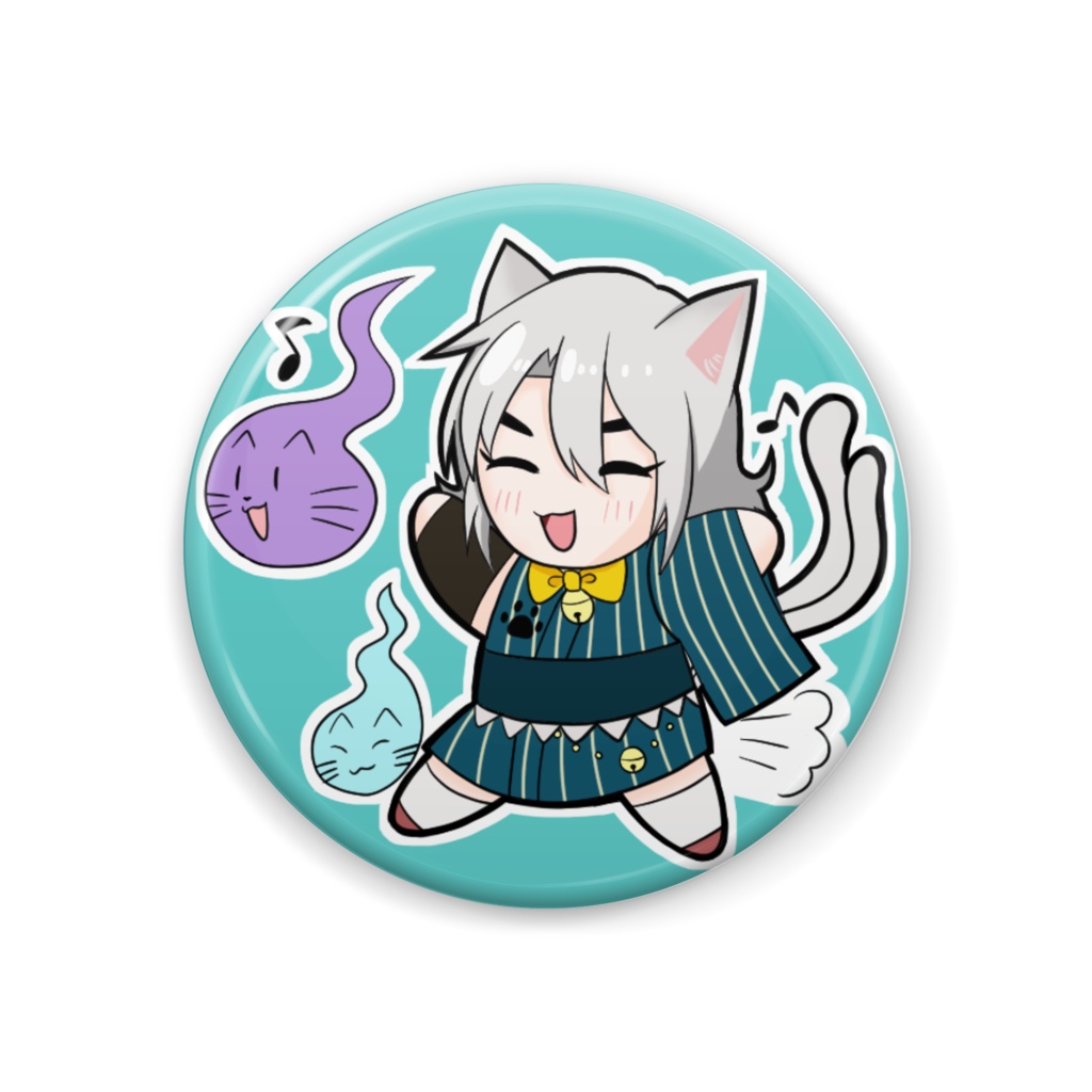 ねこまたちゃん缶バッジ