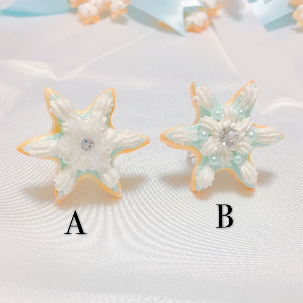 snow crystal(ネックレス、リング、ヘアクリップ)