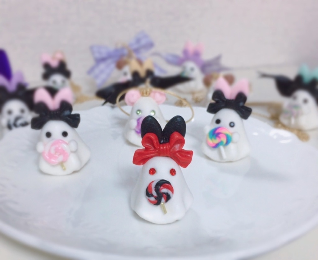 マシュマロおばけラブうさ×黒耳赤目ちゃん