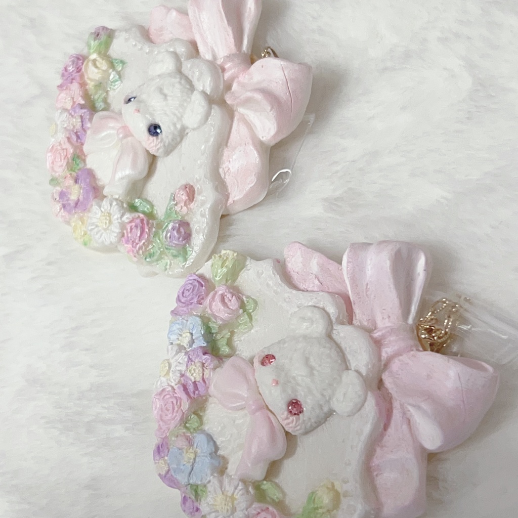 色々なラブくまとラブうさネックレス