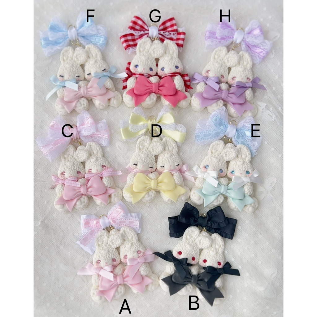 ラブうさネックレス(双子ちゃん)６月５日22時頃販売開始