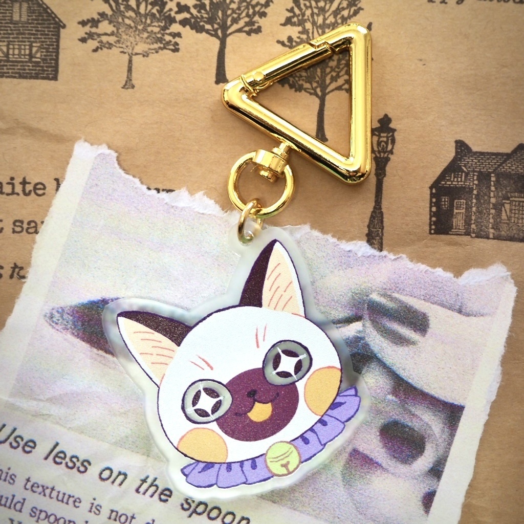 シャム猫スイちゃんのアクリルキーホルダー