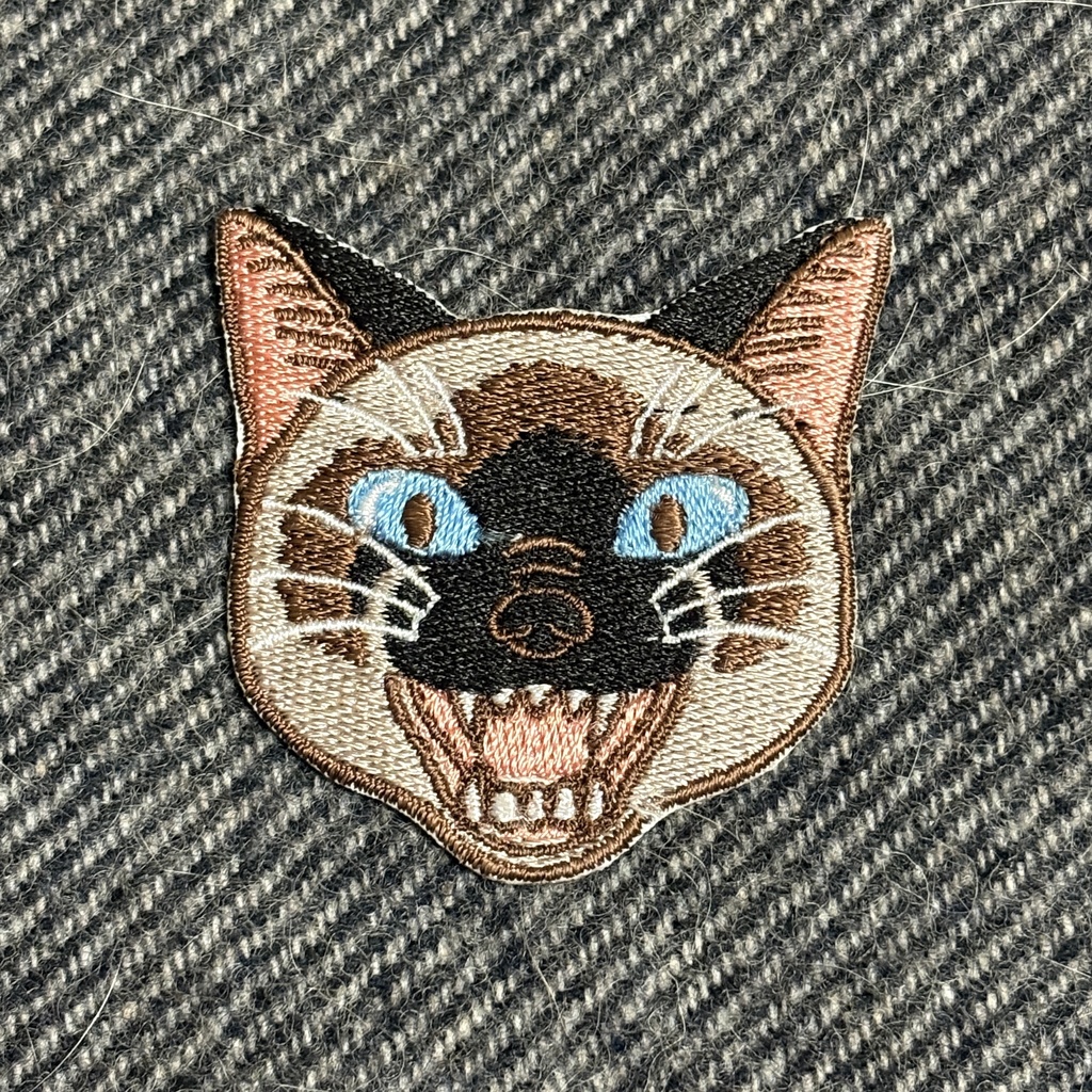あくびキャットワッペン