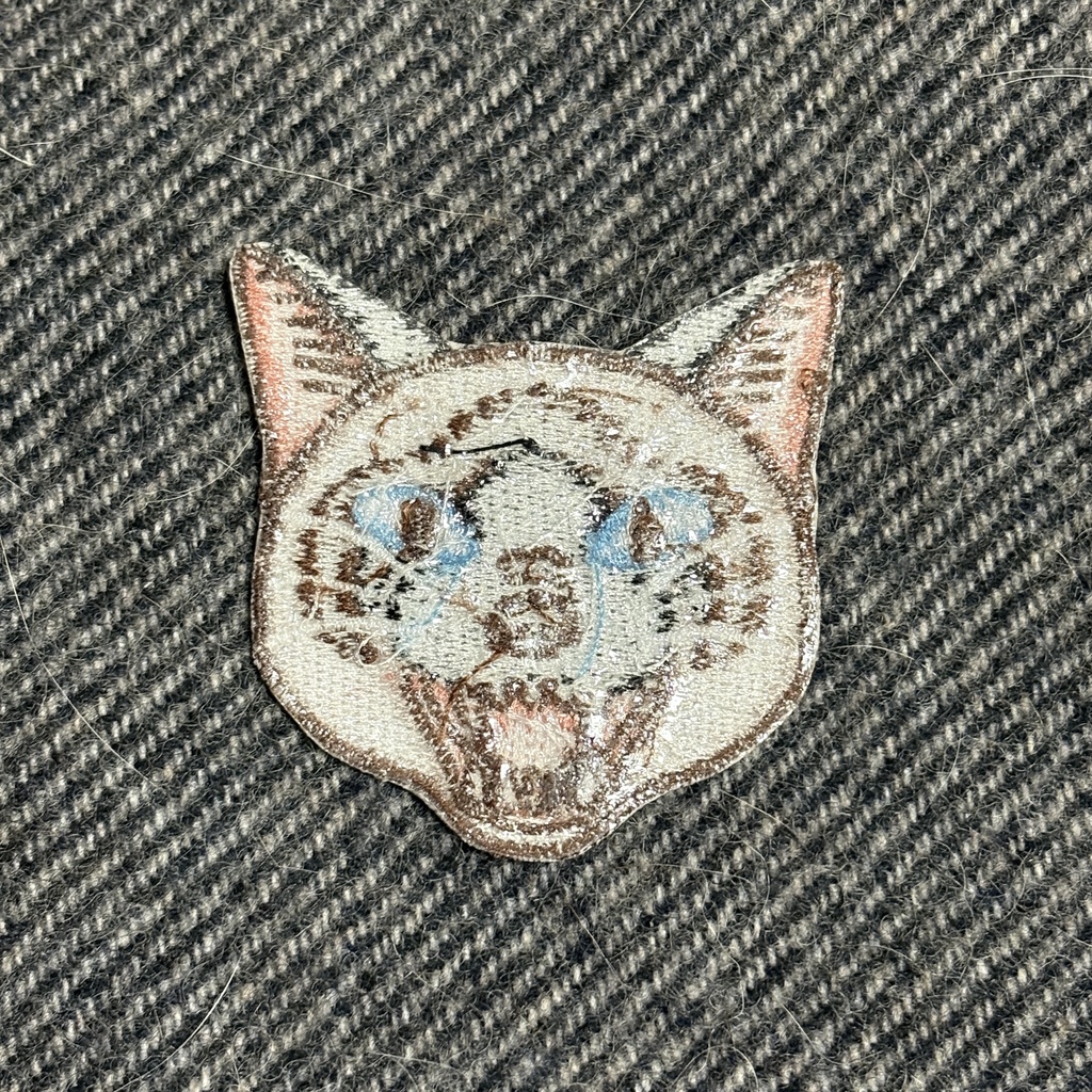 あくびキャットワッペン