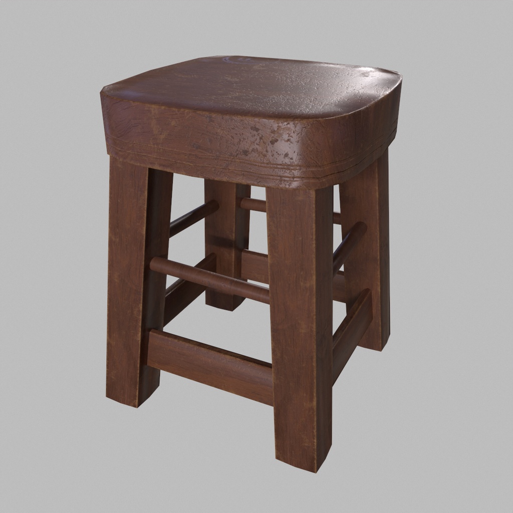 中世の台所道具、椅子、ランタン medieval kitchen utensils, chairs, lanterns