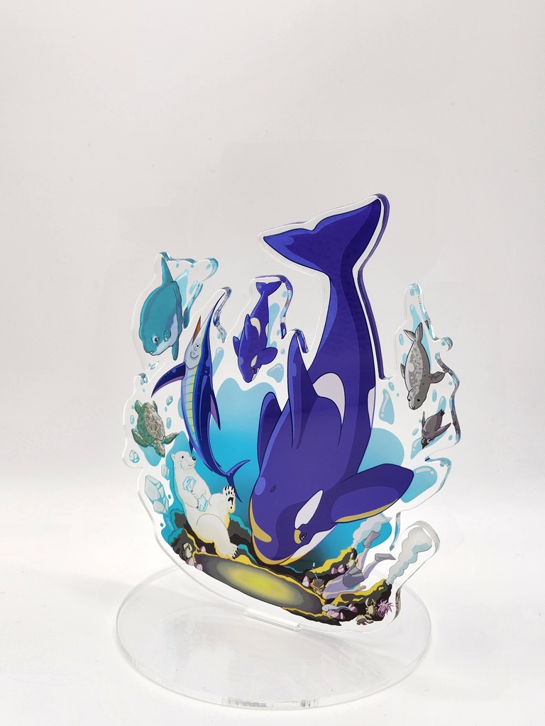 シャチのサイズ比較表アクリルスタンド