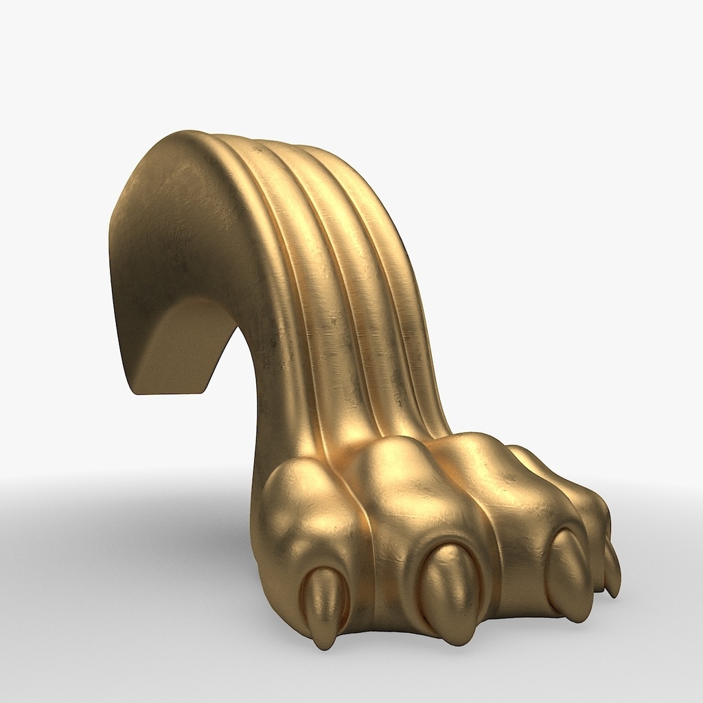 Lion Leg for Round Table CNC Carving Milling model