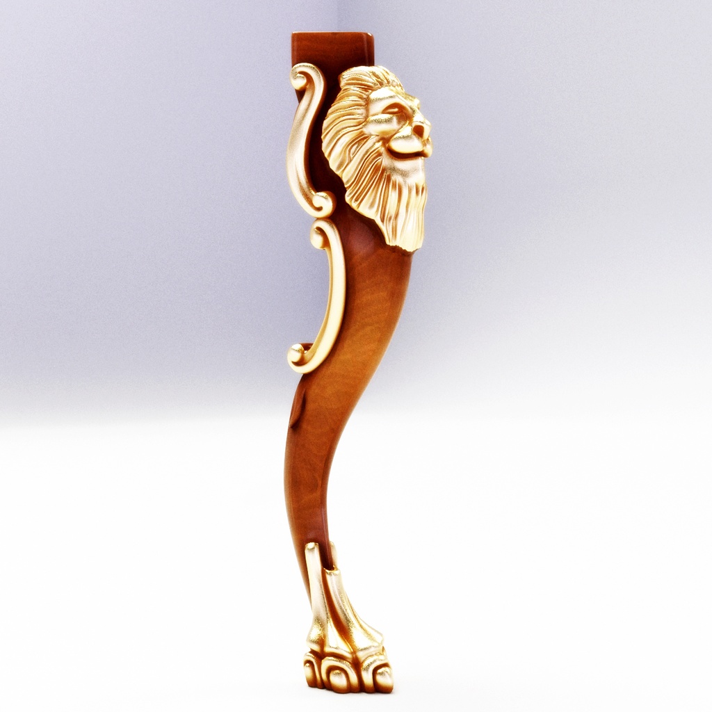 LION LEG FURNITURE CNC CARVING MILLING MODEL