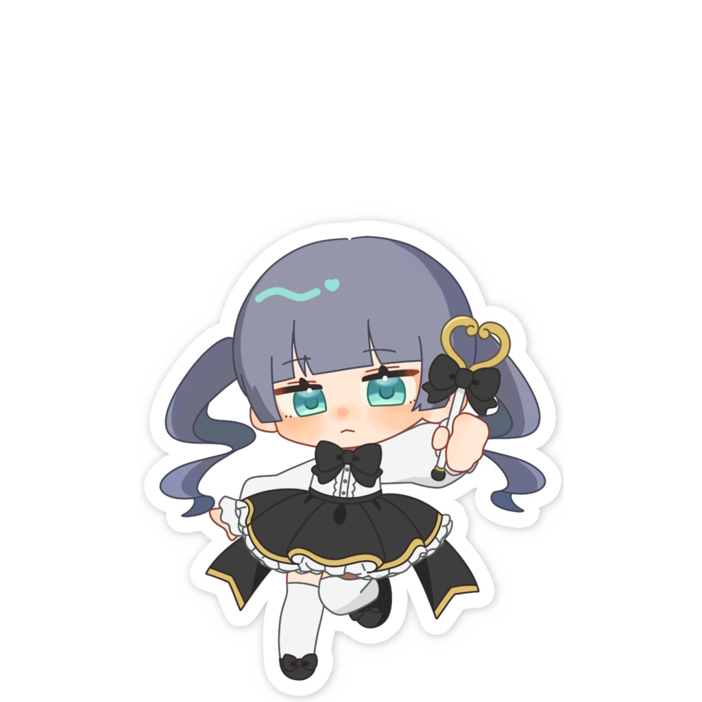 魔法少女黒河スマホステッカー